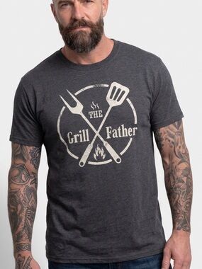 BNWT Jumpstart “The Grill Father” Graphic T-Shirt Men’s 2XL BBQ Dad Tee